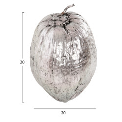 Επιτραπεζιο διακοσμητικο hm4326.04 καρυδα σε ασημι χρωμα 20x20x20υεκ ** Επιτραπεζιο διακοσμητικο hm4326.04 καρυδα σε ασημι χρωμα 20x20x20υεκ **