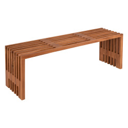 Παγκακι nya hm9829 μασιφ ξυλο teak σε φυσικο 139,5x34,5x48,5υεκ. **