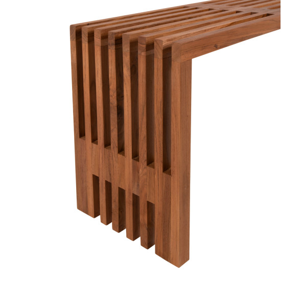 Παγκακι nya hm9829 μασιφ ξυλο teak σε φυσικο 139,5x34,5x48,5υεκ. **