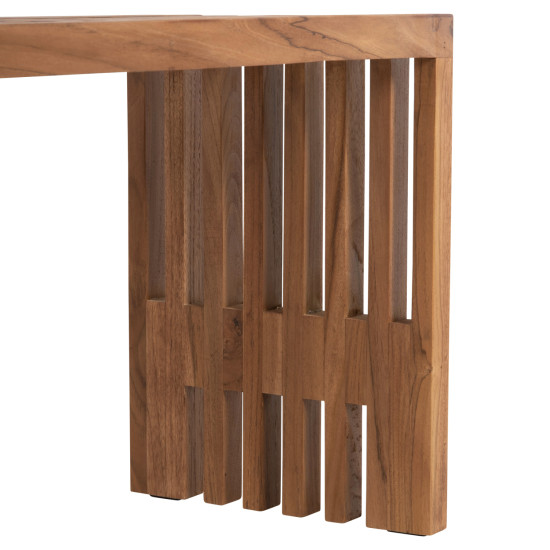 Παγκακι nya hm9829 μασιφ ξυλο teak σε φυσικο 139,5x34,5x48,5υεκ. **