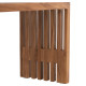 Παγκακι nya hm9829 μασιφ ξυλο teak σε φυσικο 139,5x34,5x48,5υεκ. **