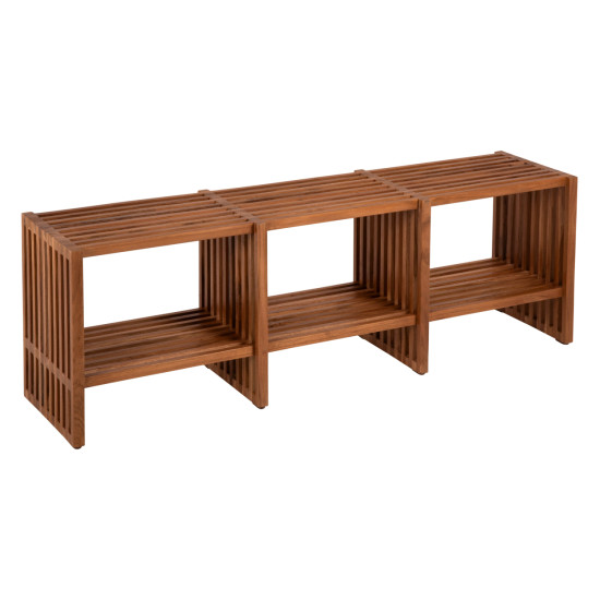 Κονσολα nya hm9831 μασιφ ξυλο teak σε φυσικο χρωμα 130x29,5x46υ εκ. **