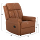 Πολυθρονα μασαζ happer hm9785.12 καφε pu 76x94x102υ εκ. **
