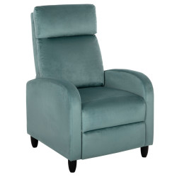 Πολυθρονα relax hiber hm9782.07 φυστικι βελουδο 67,5x90x104υ εκ. **