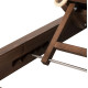 Ξαπλωστρα ikaria hm10622.01 πευκο σε καρυδι-μαυρο textileνε-μαξιλαρι 20εκ. **