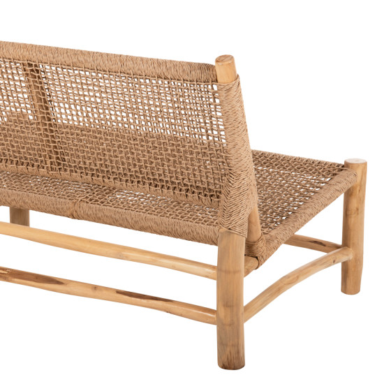 Σαλονι εξωτ. χωρου 4τμχ londer hm11957 μασιφ teak-συνθ.rattan-φυσικο **