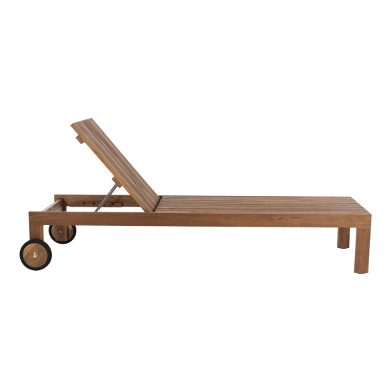 Ξαπλωστρα lagertha hm5963.11 ξυλο τεακ σε φυσικο χρωμα 200x65x102υεκ. **