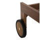 Ξαπλωστρα lagertha hm5963.11 ξυλο τεακ σε φυσικο χρωμα 200x65x102υεκ. **