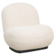 Πολυθρονα beany hm9591.06 εκρου μπουκλε υφασμα 85x82x77υ εκ. **
