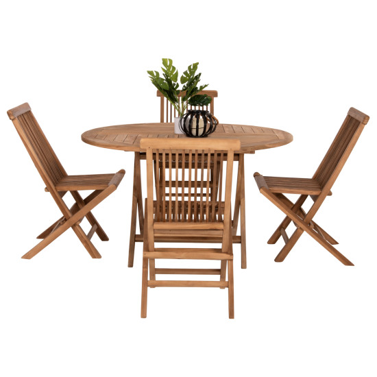 Σετ τραπεζαριασ εξωτ. χωρου 5τμχ kendall hm11956 μασιφ ξυλο teak φυσικο ** Σετ τραπεζαριασ εξωτ. χωρου 5τμχ kendall hm11956 μασιφ ξυλο teak φυσικο **