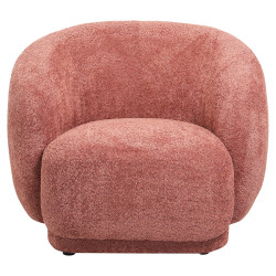 Πολυθρονα karpen hm9600.02 ροζ μπουκλε υφασμα 93x87x78υ εκ. ** Πολυθρονα karpen hm9600.02 ροζ μπουκλε υφασμα 93x87x78υ εκ. **