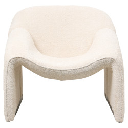 Πολυθρονα spiner hm9599.06 εκρου μπουκλε υφασμα 81x64x74υεκ. **