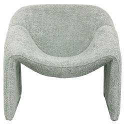 Πολυθρονα spiner hm9599.05 φυστικι μπουκλε υφασμα 81x64x74υεκ. **