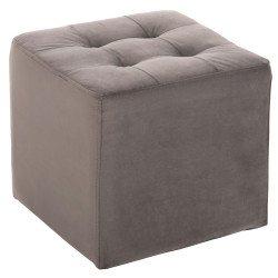 Σκαμπω punk hm264.11 γκρι βελουδο 39χ39χ36υεκ. **