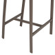 Σκαμπο αλουμινιου σαμπανι με μπρατσα rattan & textline 56x58x105yεκ.hm5892.23 **