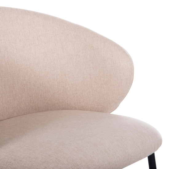 ΚΑΡΕΚΛΑ ISIAH HM9615.03 ΜΠΕΖ ΥΦΑΣΜΑ-ΜΑΥΡΑ ΜΕΤΑΛΛΙΚΑ ΠΟΔΙΑ 56x56x76Υ εκ. - 2τεμ ** ΚΑΡΕΚΛΑ ISIAH HM9615.03 ΜΠΕΖ ΥΦΑΣΜΑ-ΜΑΥΡΑ ΜΕΤΑΛΛΙΚΑ ΠΟΔΙΑ 56x56x76Υ εκ. - 2τεμ **