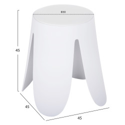 Σκαμπο πολυπροπυλενιου denty hm9619.01 λευκο-καθισμα pu φ30x45υεκ ** Σκαμπο πολυπροπυλενιου denty hm9619.01 λευκο-καθισμα pu φ30x45υεκ **