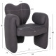Πολυθρονα hartt hm9777.01 γκρι teddy υφασμα 84x74x87yεκ. **