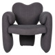 Πολυθρονα hartt hm9777.01 γκρι teddy υφασμα 84x74x87yεκ. **