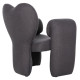 Πολυθρονα hartt hm9777.01 γκρι teddy υφασμα 84x74x87yεκ. **