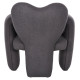 Πολυθρονα hartt hm9777.01 γκρι teddy υφασμα 84x74x87yεκ. **