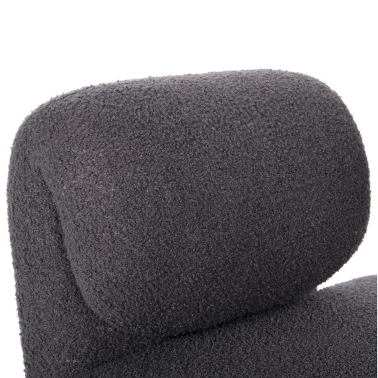 Πολυθρονα hartt hm9777.01 γκρι teddy υφασμα 84x74x87yεκ. **