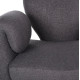 Πολυθρονα hartt hm9777.01 γκρι teddy υφασμα 84x74x87yεκ. **