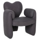 Πολυθρονα hartt hm9777.01 γκρι teddy υφασμα 84x74x87yεκ. **