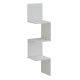Επιτοιχια γωνιακη ραφιερα illusion hm8935.12 μελαμινη σε λευκο 25x25x105,4υεκ. **