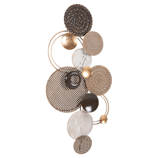 Διακοσμητικο τοιχου hm4215 μεταλλο σε γηινα χρωματα 60x5x122 εκ. ** Διακοσμητικο τοιχου hm4215 μεταλλο σε γηινα χρωματα 60x5x122 εκ. **