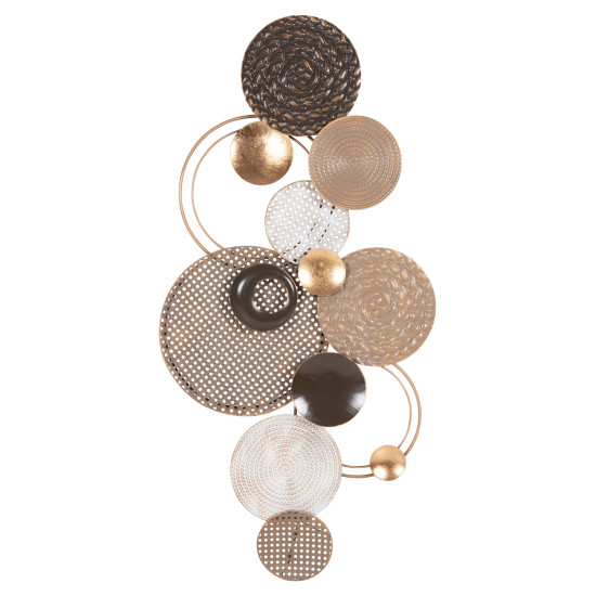 Διακοσμητικο τοιχου hm4215 μεταλλο σε γηινα χρωματα 60x5x122 εκ. ** Διακοσμητικο τοιχου hm4215 μεταλλο σε γηινα χρωματα 60x5x122 εκ. **