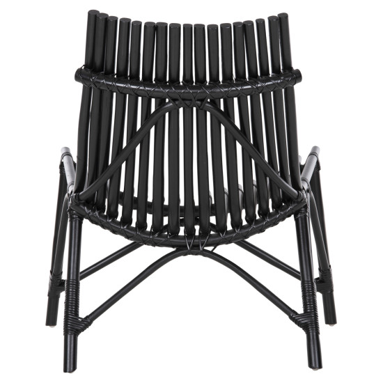 Καρεκλα εξωτ.χωρου cellion hm9812.02 ραβδοι rattan σε μαυρο χρωμα 76x72x83υεκ. **