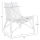 Καρεκλα εξωτ.χωρου cellion hm9812.03 ραβδοι rattan σε λευκο χρωμα 76x72x83υεκ. **