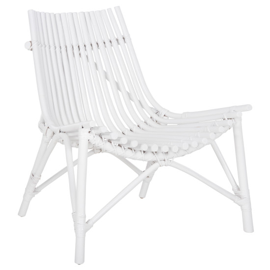 Καρεκλα εξωτ.χωρου cellion hm9812.03 ραβδοι rattan σε λευκο χρωμα 76x72x83υεκ. **