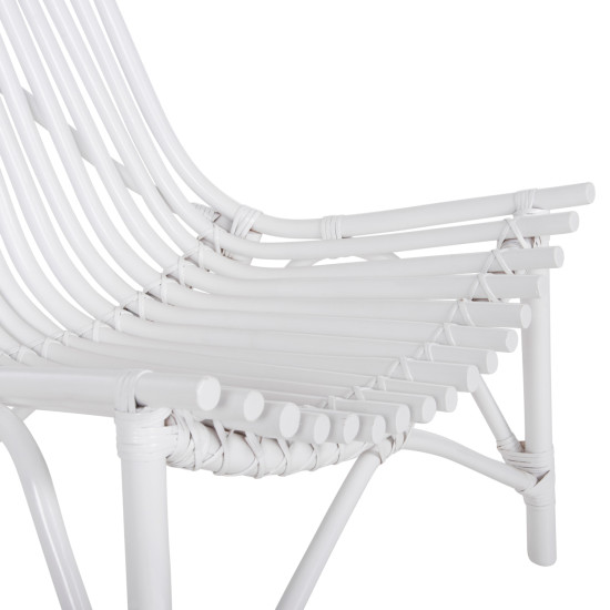 Καρεκλα εξωτ.χωρου cellion hm9812.03 ραβδοι rattan σε λευκο χρωμα 76x72x83υεκ. **