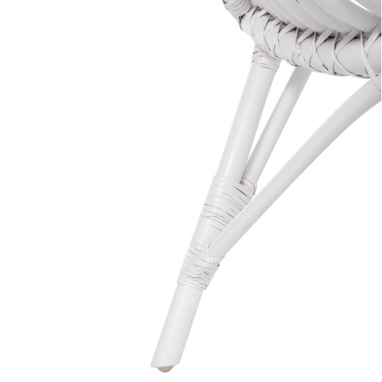 Καρεκλα εξωτ.χωρου cellion hm9812.03 ραβδοι rattan σε λευκο χρωμα 76x72x83υεκ. **