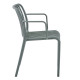 Πολυθρονα εξωτ.χωρου convee hm6105.07 dark olive πολυπροπυλενιο 55x56x79yεκ. **