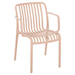 Πολυθρονα εξωτ.χωρου convee hm6105.04 καπουτσινο πολυπροπυλενιο 55x56x79yεκ. **