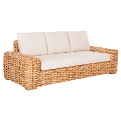 Καναπεσ τριθεσιοσ εξ.χωρου tropel hm9808 ξυλο mango-rattan φυσικο-λευκα μαξιλαρια 216x88x85υεκ **