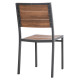 Καρεκλα αλουμινιου saga hm6063.02 σκουρο γκρι με polywood 46x52x86υεκ. **
