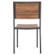 Καρεκλα αλουμινιου saga hm6063.02 σκουρο γκρι με polywood 46x52x86υεκ. **
