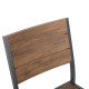 Καρεκλα αλουμινιου saga hm6063.02 σκουρο γκρι με polywood 46x52x86υεκ. **