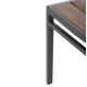 Καρεκλα αλουμινιου saga hm6063.02 σκουρο γκρι με polywood 46x52x86υεκ. **
