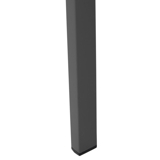 Καρεκλα αλουμινιου saga hm6063.02 σκουρο γκρι με polywood 46x52x86υεκ. **