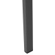 Καρεκλα αλουμινιου saga hm6063.02 σκουρο γκρι με polywood 46x52x86υεκ. **