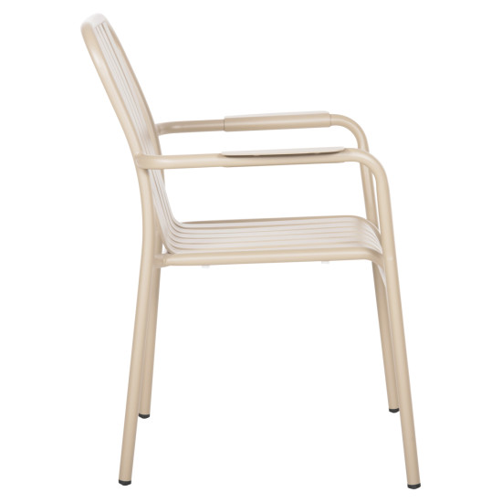 Πολυθρονα αλουμινιου rachel hm6088.04 σαμπανι 63x58x85υεκ. **