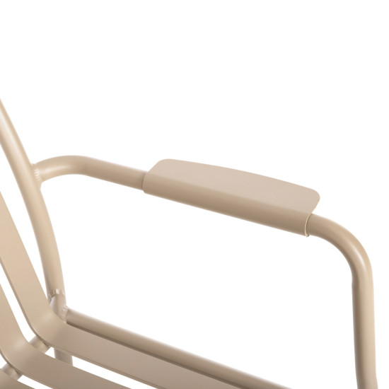 Πολυθρονα αλουμινιου rachel hm6088.04 σαμπανι 63x58x85υεκ. **