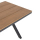 Τραπεζι αλουμινιου ορθογωνιο tawnee hm6037.01 ανθρακι-polywood φυσικο 150x89,5x73υ **