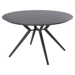 Τραπεζι αλουμινιου στρογγυλο higer hm6061.03 ανθρακι φ126χ73υεκ. **