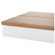 Παγκακι αλουμινιου tawnee hm6040.02 λευκο-polywood καθισμα φυσικο 220x36x44,5υεκ. **
